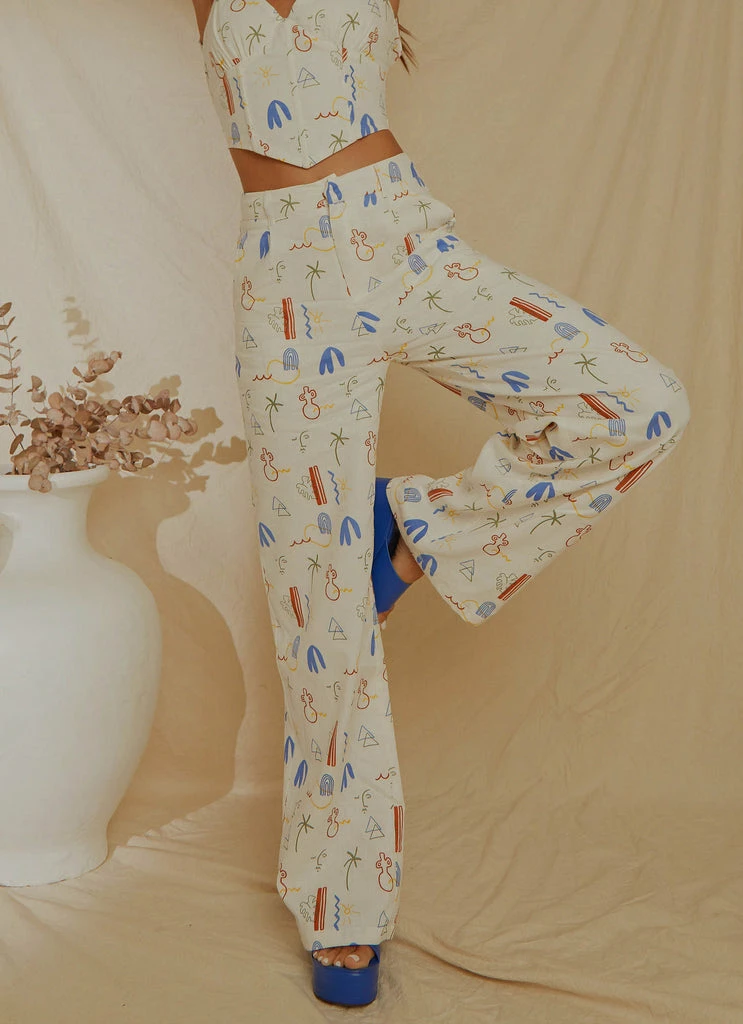 Peppermayo Exclusive - Isola Linen Pants - Santorini - Image 3