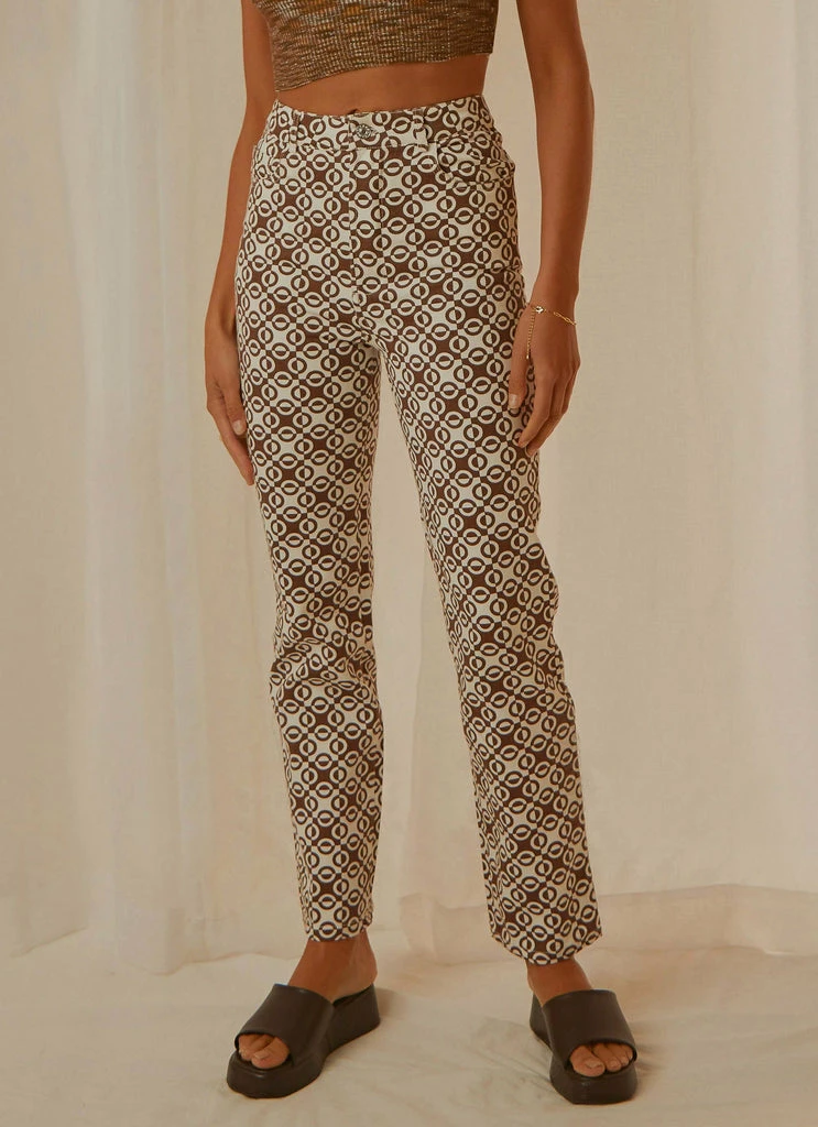 Peppermayo Exclusive - Electric Avenue Pants - Choc Retro - Image 4
