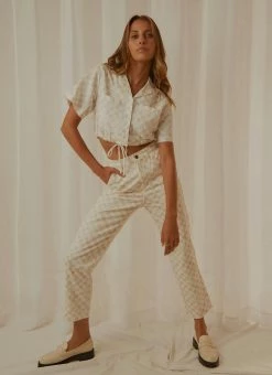 Cools Club - California Pant - Sand Checker