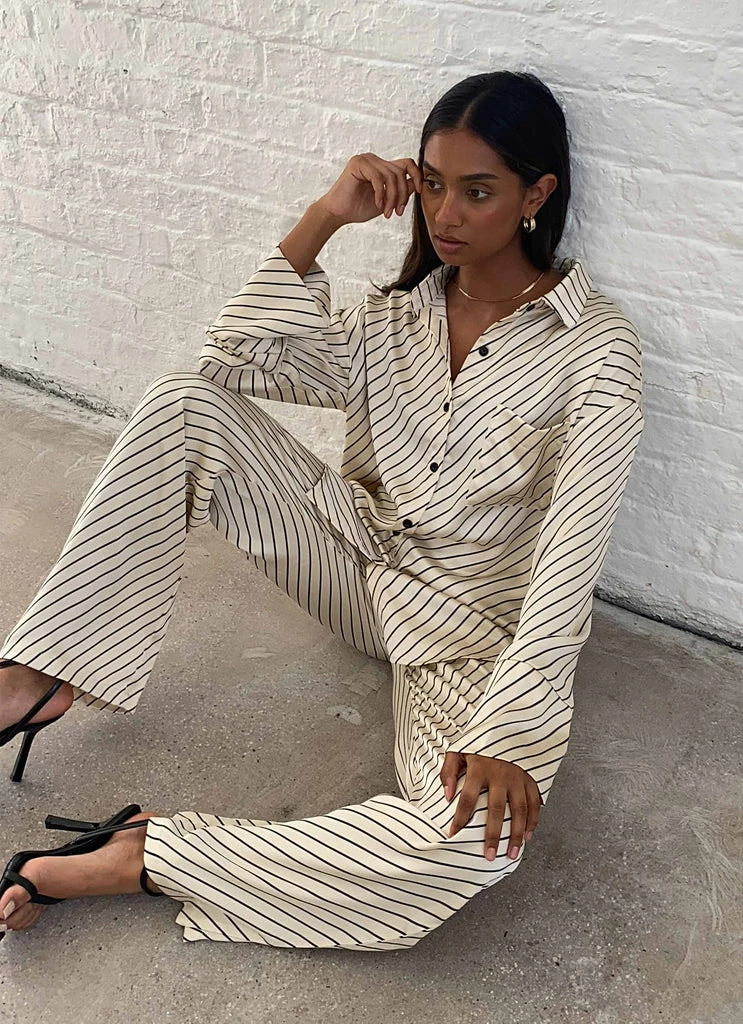 4th & Reckless 4th & Reckless - Norma Trousers - Diagonal Stripe - Image 2