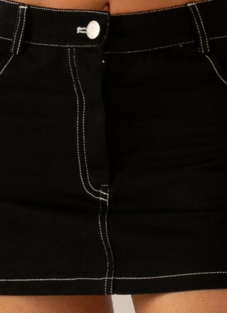 Peppermayo Exclusive - You Know The Drill Mini Skirt - Pitch - Image 6