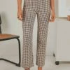 Peppermayo Exclusive - Palmero Pants - Choc Brown Gingham