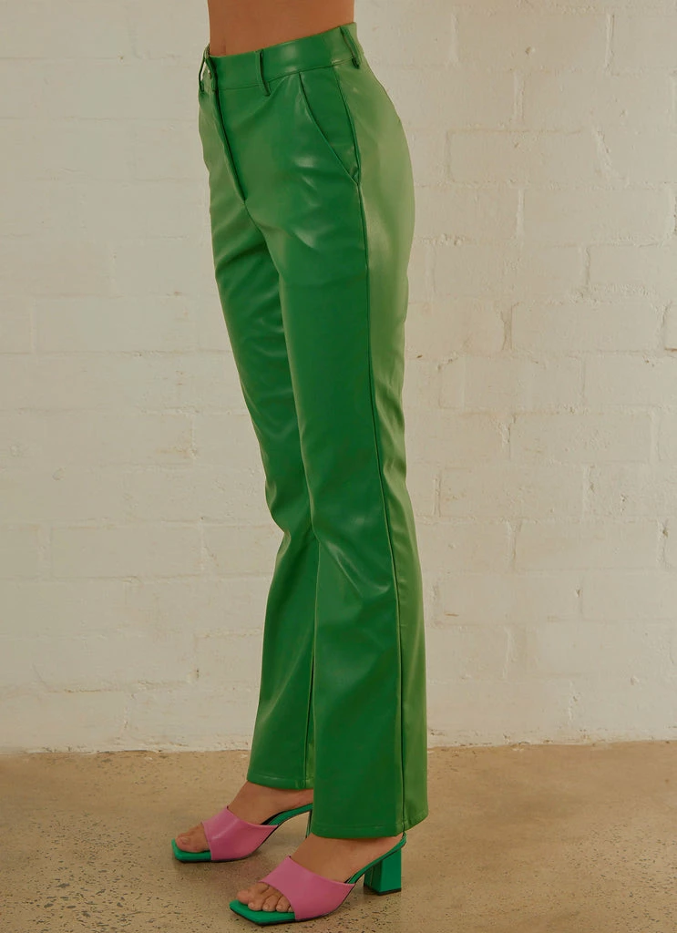 Peppermayo Exclusive - L.A Street Style Pants - Jade Green - Image 4