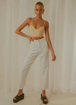 Afends - Shelby Hemp Twill High Waist Pant - White