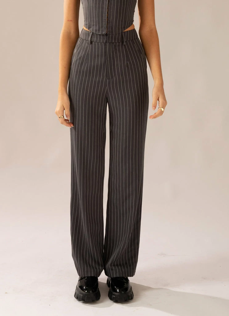 Peppermayo Exclusive - Mia Suit Pants - Charcoal - Image 4
