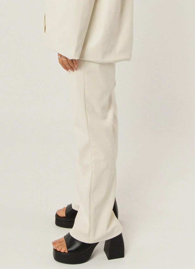Peppermayo Exclusive - To The Beat Pants - Ivory Snakeskin - Image 4
