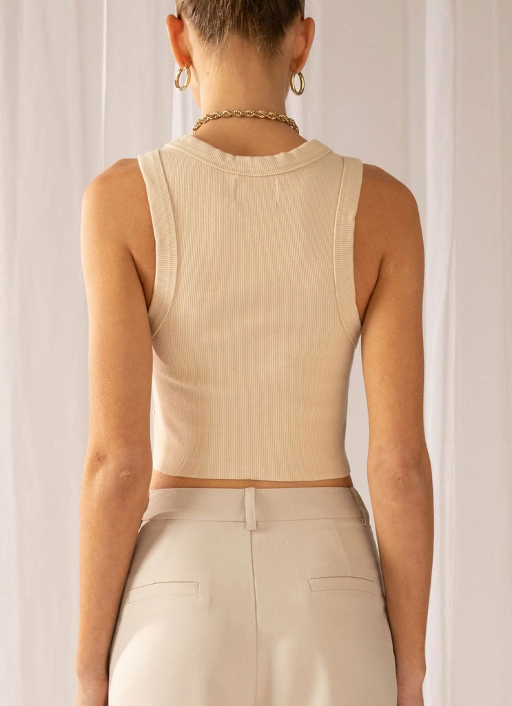 Abrand - A Heather Singlet - Latte - Image 5