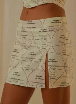 Peppermayo Exclusive - Star Crossed Mini Skirt - Pastel Mixtape