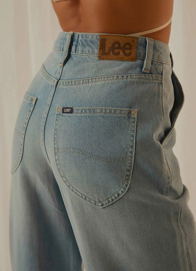 Lee - High Baggy Jean - Dream World Blue - Image 2