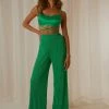 Peppermayo Exclusive - 90s Muse Pants - Jade Green