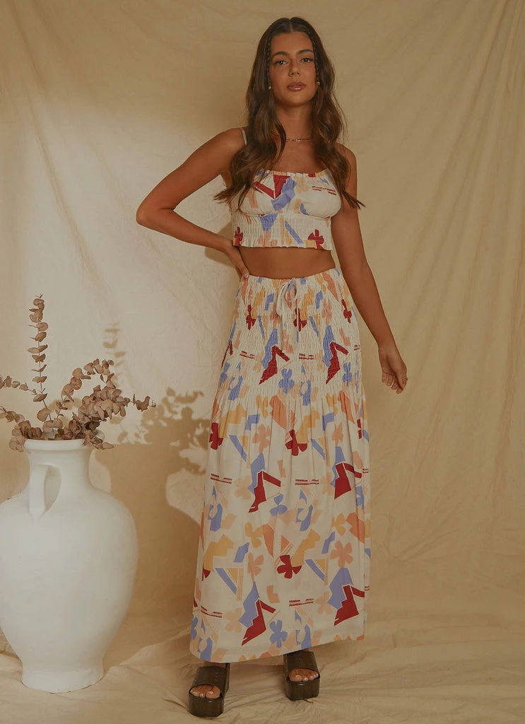 Peppermayo Exclusive - Lost Palms Maxi Skirt - Abstract Resort - Image 3