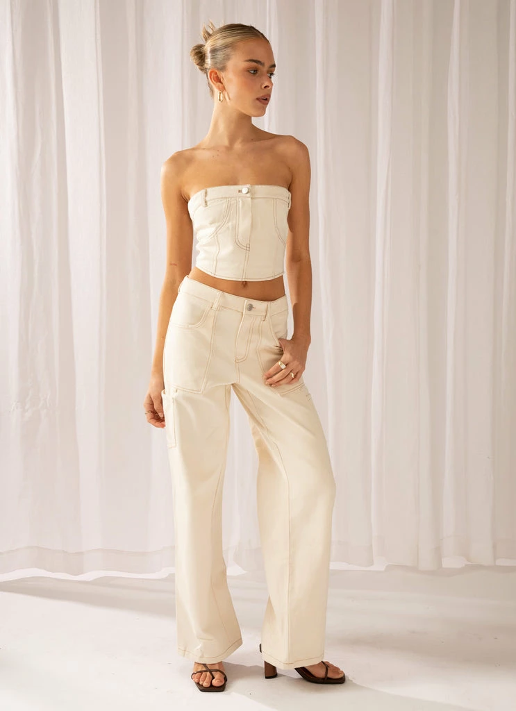 Peppermayo Exclusive - Working Overtime Utility Cargo Pants - Mineral - Image 2