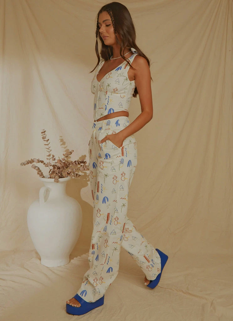 Peppermayo Exclusive - Isola Linen Pants - Santorini - Image 2