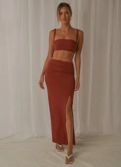 Peppermayo - Talk About Love Skirt - Brown