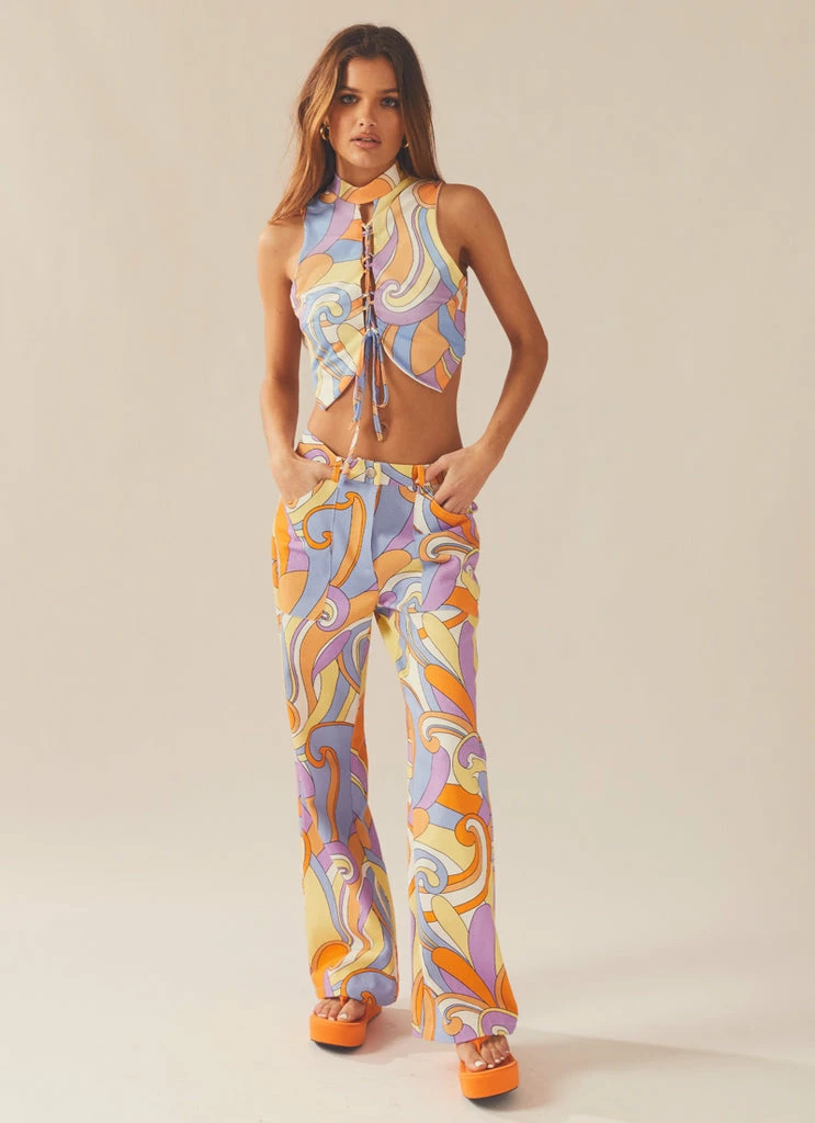 Peppermayo Exclusive - Evie Pants - Retro Swirl - Image 2