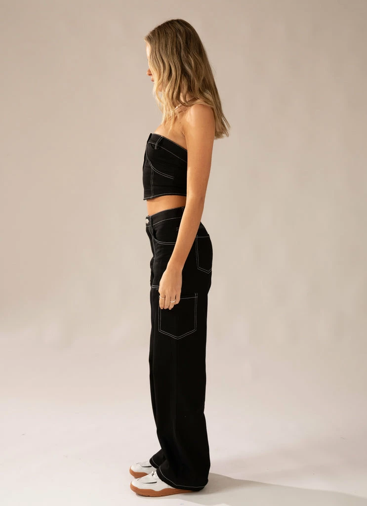 Peppermayo Exclusive - Working Overtime Utility Cargo Pants - Pitch - Image 3