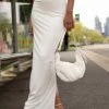 Silk X Peppermayo - Creme De La Claye Rib Maxi Skirt - Porcelain