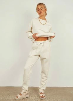 Nude Lucy - Carter Classic Trackpant - Ecru