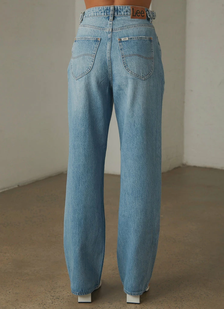 Lee - High Baggy Jean - Super Blue - Image 5
