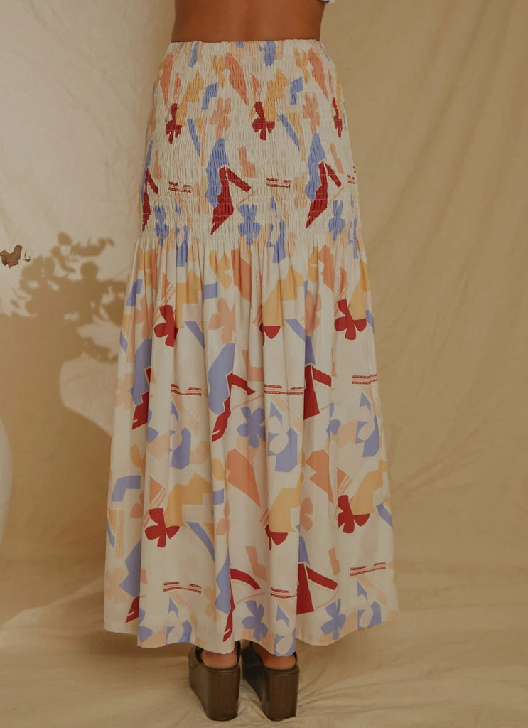 Peppermayo Exclusive - Lost Palms Maxi Skirt - Abstract Resort - Image 6
