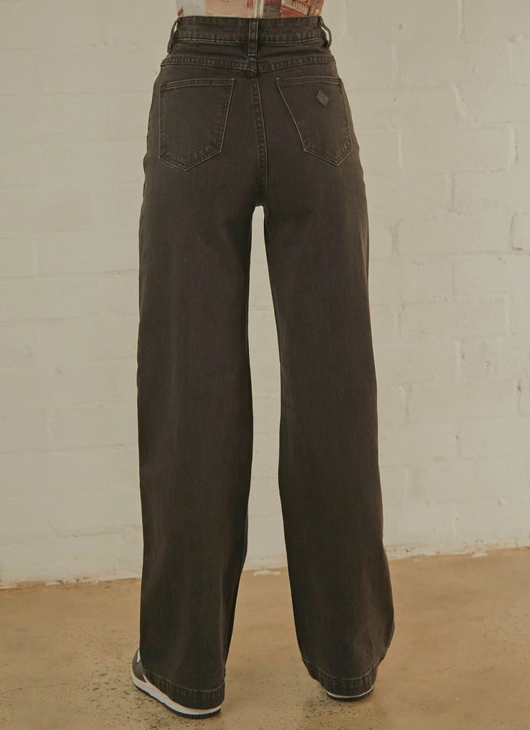 Abrand - A 94 High & Wide Jean - Black Stone - Image 5
