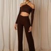 Peppermayo Exclusive - Set The Tone Suit Pants - Chocolate