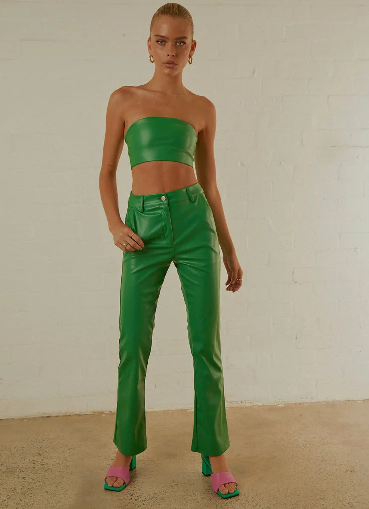 Peppermayo Exclusive - L.A Street Style Pants - Jade Green - Image 2