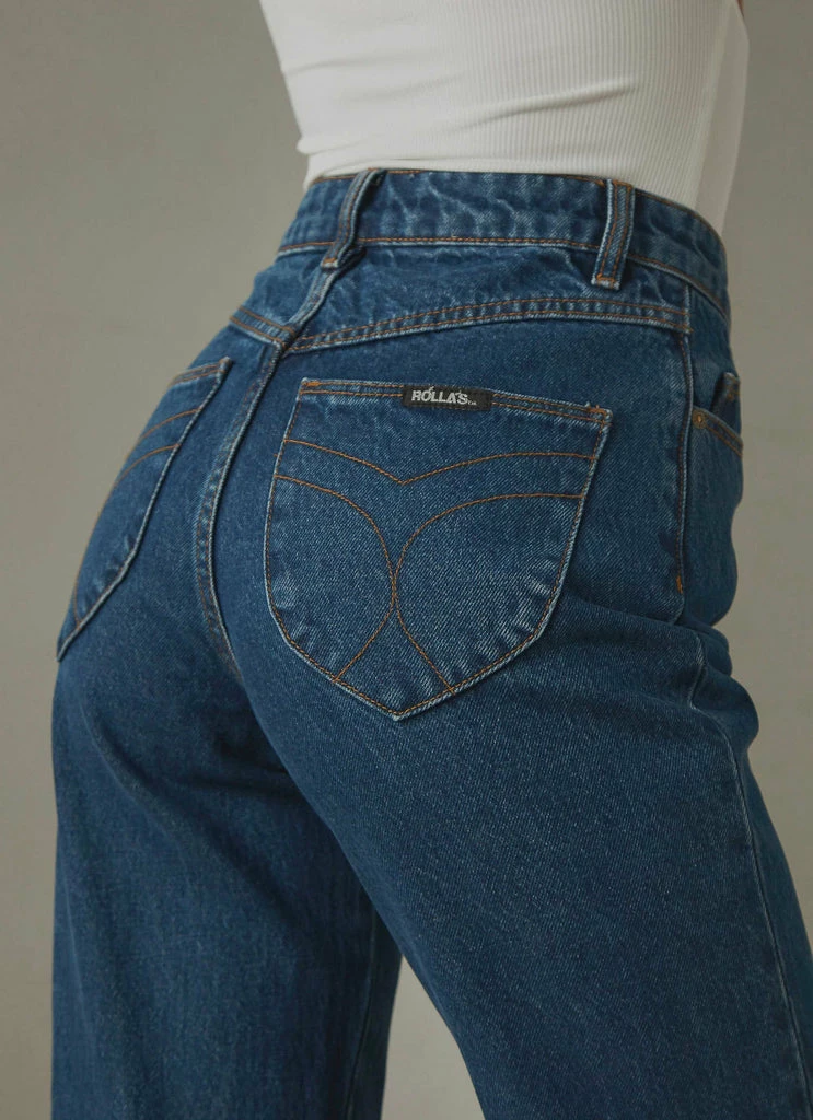 Rolla's Rolla's - Classic Straight Jean - Beverly Blue Organic