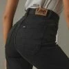 Lee - High Moms Jean - Bias Black