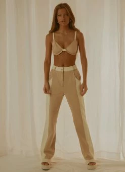 Peppermayo Exclusive - Rhye Contrast Pants - Nude