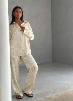 4th & Reckless 4th & Reckless - Norma Trousers - Abstract Line