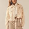 Lee - Baggy Crop Jacket - White Sand