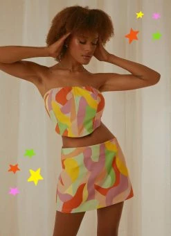 Peppermayo Exclusive - Morning Market Mini Skirt - Paloma