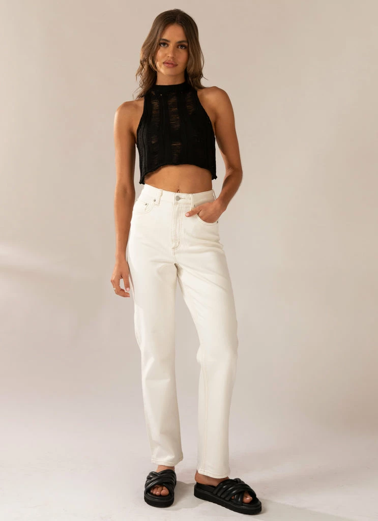 Lee - High Straight 80 Jean - Eco-White