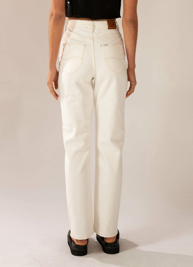 Lee - High Straight 80 Jean - Eco-White - Image 3