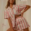 Peppermayo Exclusive - Kauai Terry Shorts - Vintage Stripe