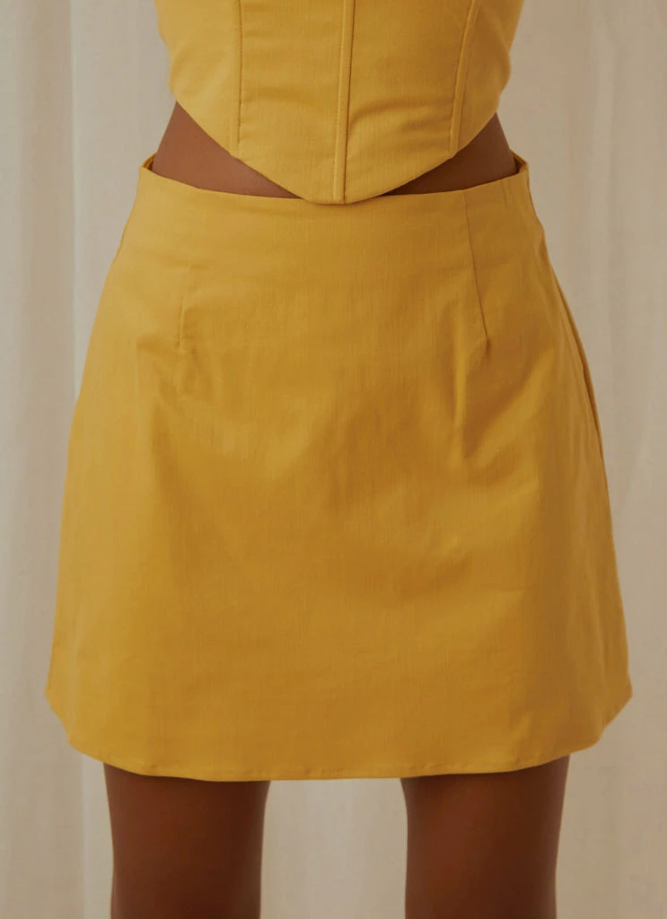 Peppermayo Exclusive - Rooftop Drinks Mini Skirt - Mango - Image 3