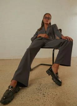 4th & Reckless 4th & Reckless - Bennet Trouser - Dark Grey