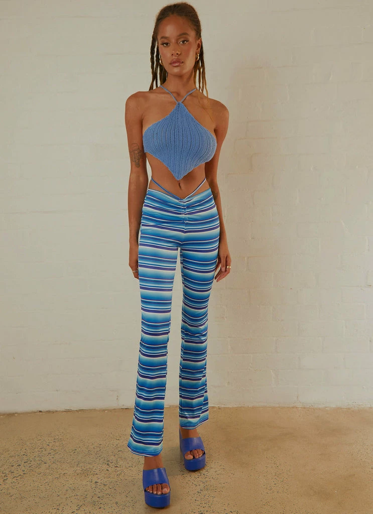 Peppermayo - Take A Trip Pants - Blue Stripe - Image 2