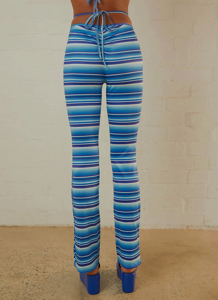 Peppermayo - Take A Trip Pants - Blue Stripe - Image 5