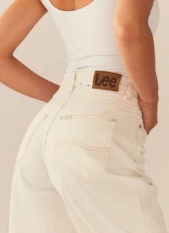 Lee - High Baggy Jean - Organic White