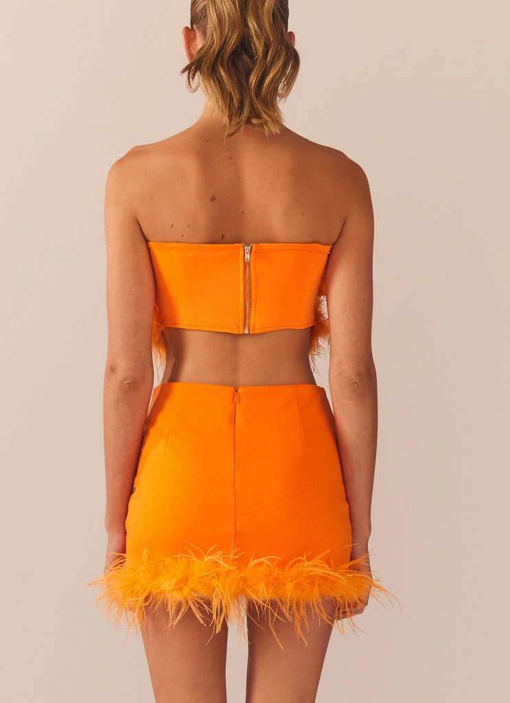 Peppermayo Exclusive - Lucia In Love Skirt - Tangerine - Image 6