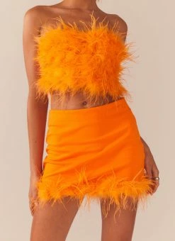 Peppermayo Exclusive - Lucia In Love Skirt - Tangerine