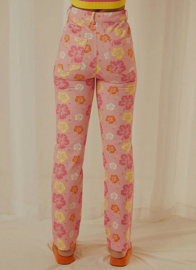 Peppermayo Exclusive - Electric Avenue Pants - Hawaiian Floral - Image 5