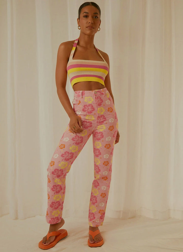Peppermayo Exclusive - Electric Avenue Pants - Hawaiian Floral