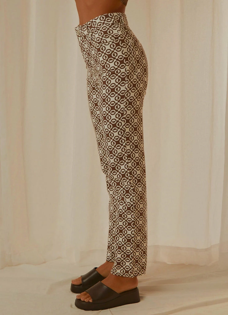Peppermayo Exclusive - Electric Avenue Pants - Choc Retro - Image 5