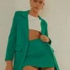 Peppermayo Exclusive - Vintage Town Mini Skirt - Jade Green