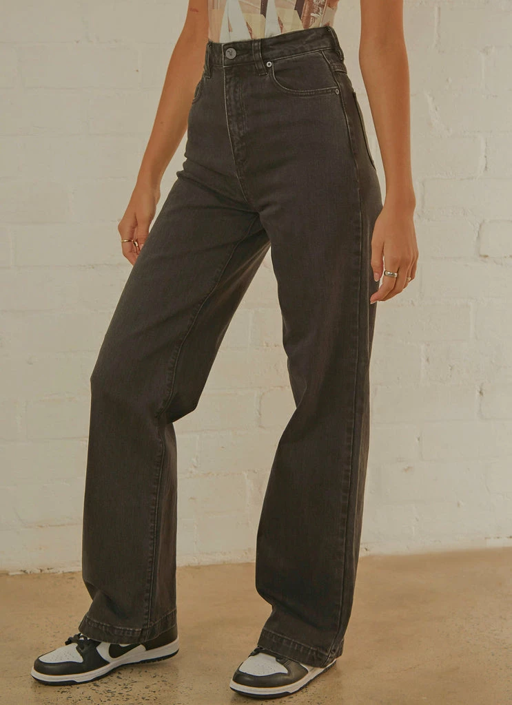 Abrand - A 94 High & Wide Jean - Black Stone - Image 4