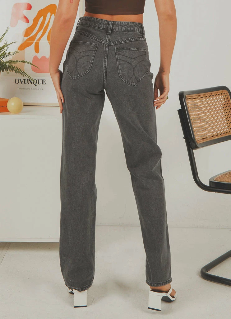 Rolla's Rolla's - Classic Straight Jean - Vintage Black - Image 5