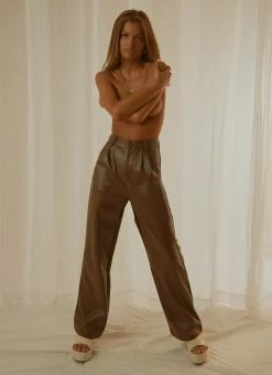 Peppermayo Exclusive - Going Places Pants - Chocolate